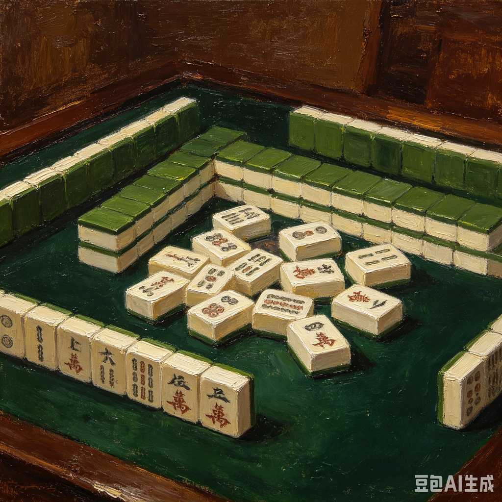 modern oriental mahjong set
